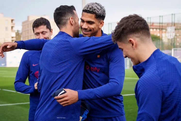 Ronald Araujo a retrouvé le groupe à l’entraînement.