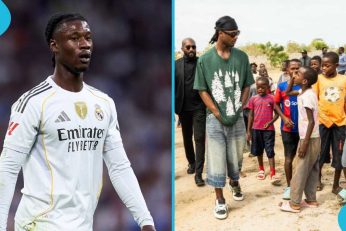 Camavinga présente son projet d’école et d’académie de football en Angola.