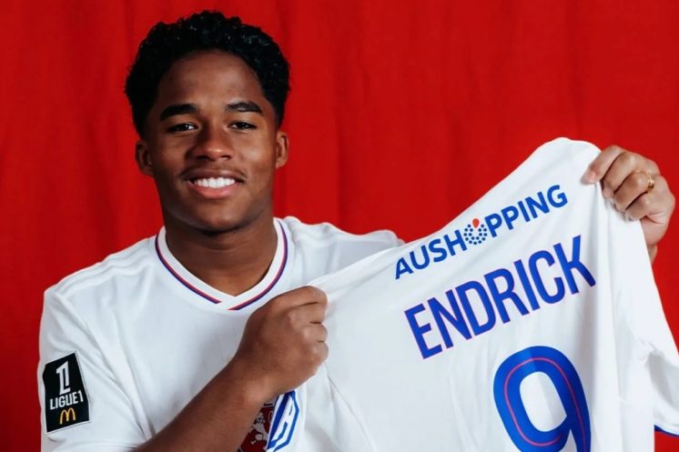 Endrick, attaquant brésilien du Real Madrid, va rejoindre l’OL en prêt.