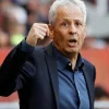 Lucien Favre lors de son passage sur le banc de l’OGC Nice.