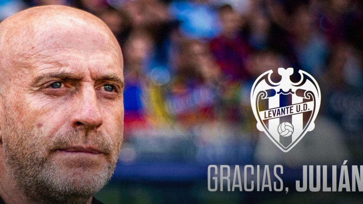 Julián Calero quitte le banc de Levante, remercié par le club après un début de saison compliqué.