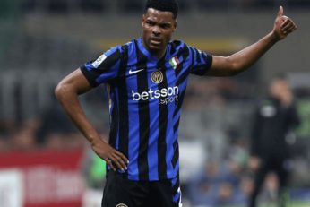 Denzel Dumfries a repris une partie de l’entraînement collectif à Appiano Gentile.