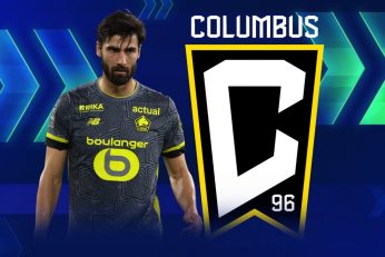 André Gomes pose sous ses nouvelles couleurs avec Columbus Crew.