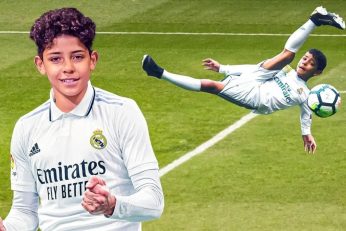 Cristiano Ronaldo Jr est actuellement à l’essai avec les U16 du Real Madrid.
