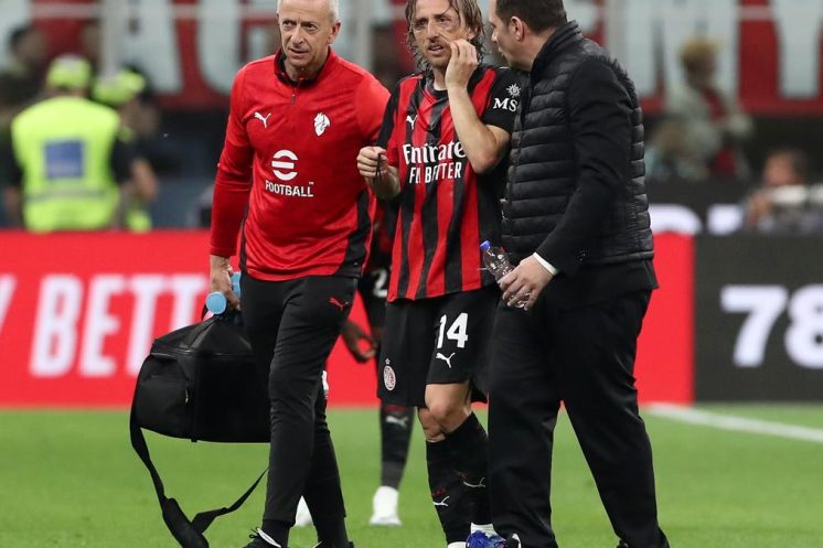 Luka Modric a été opéré de la pommette et manquera la fin de saison avec l’AC Milan.