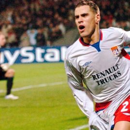 Bryan Bergougnoux sous les couleurs de l’Olympique Lyonnais durant sa carrière professionnelle.