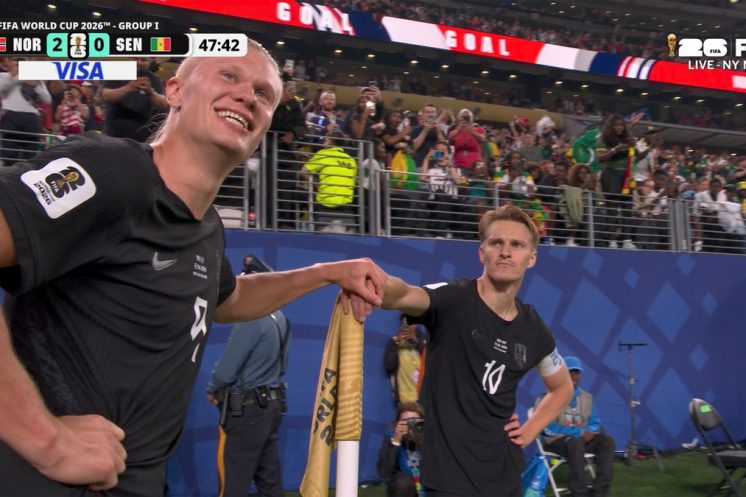 Erling Haaland s’est montré très détendu avant le match contre la France.