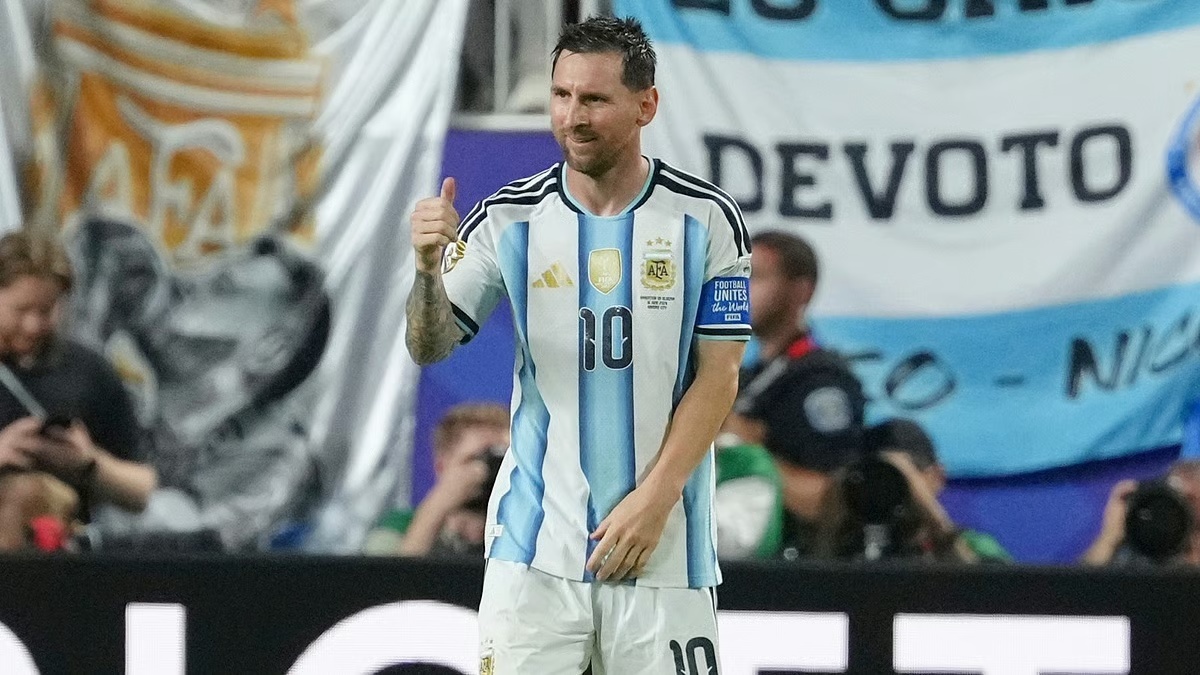 Lionel Messi atteint les 120 buts avec l’Argentine en 200 sélections.