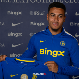 Morgan Rogers a inscrit son premier but avec Chelsea lors de la victoire contre la Real Sociedad.