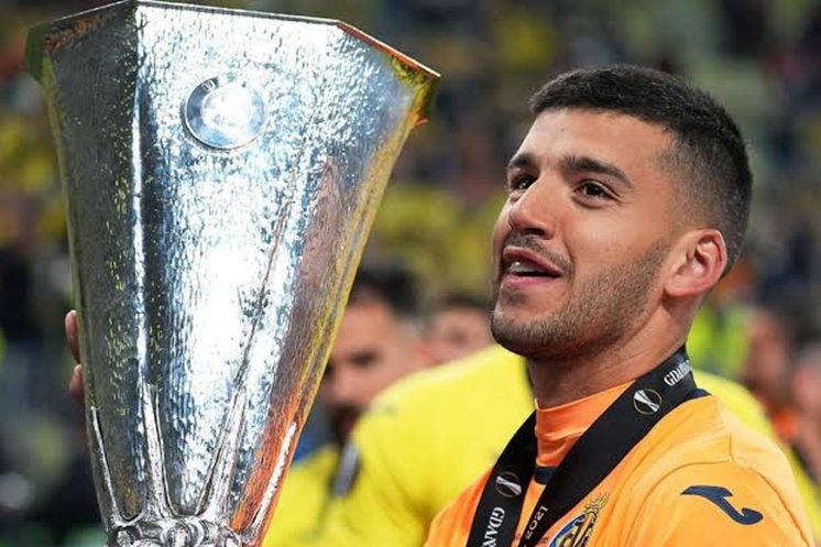 Gerónimo Rulli avec l’Olympique de Marseille, avant son transfert attendu à Manchester City.