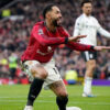 Matheus Cunha avec Manchester United. Les Red Devils ont multiplié les tirs à Fulham sans parvenir à transformer leur domination en victoire.