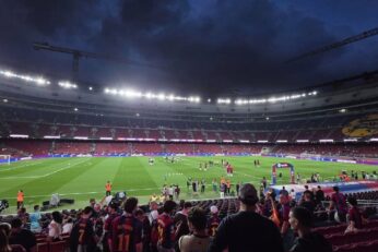 Vue du Camp Nou à Barcelone