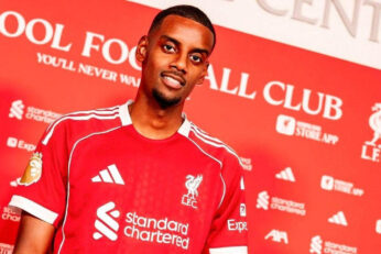 Alexander Isak sous le maillot de Liverpool. Le Suédois a inscrit l’unique but de la victoire à Bournemouth.