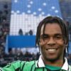 Armand Laurienté avec le maillot vert et noir de Sassuolo