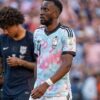 Dodi Lukébakio sous le maillot de la Belgique
