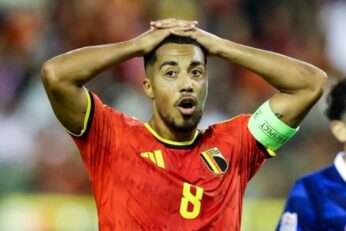 Youri Tielemans après un match de la Belgique