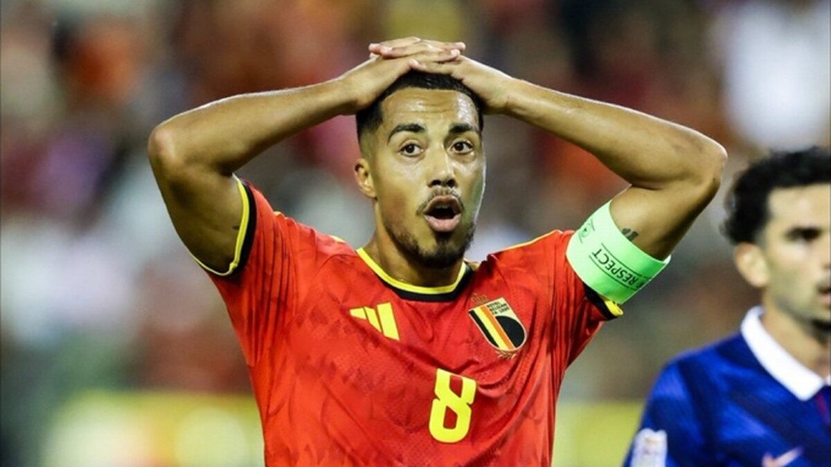 Youri Tielemans après un match de la Belgique