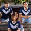 Joueurs des Girondins de Bordeaux en tenue du club