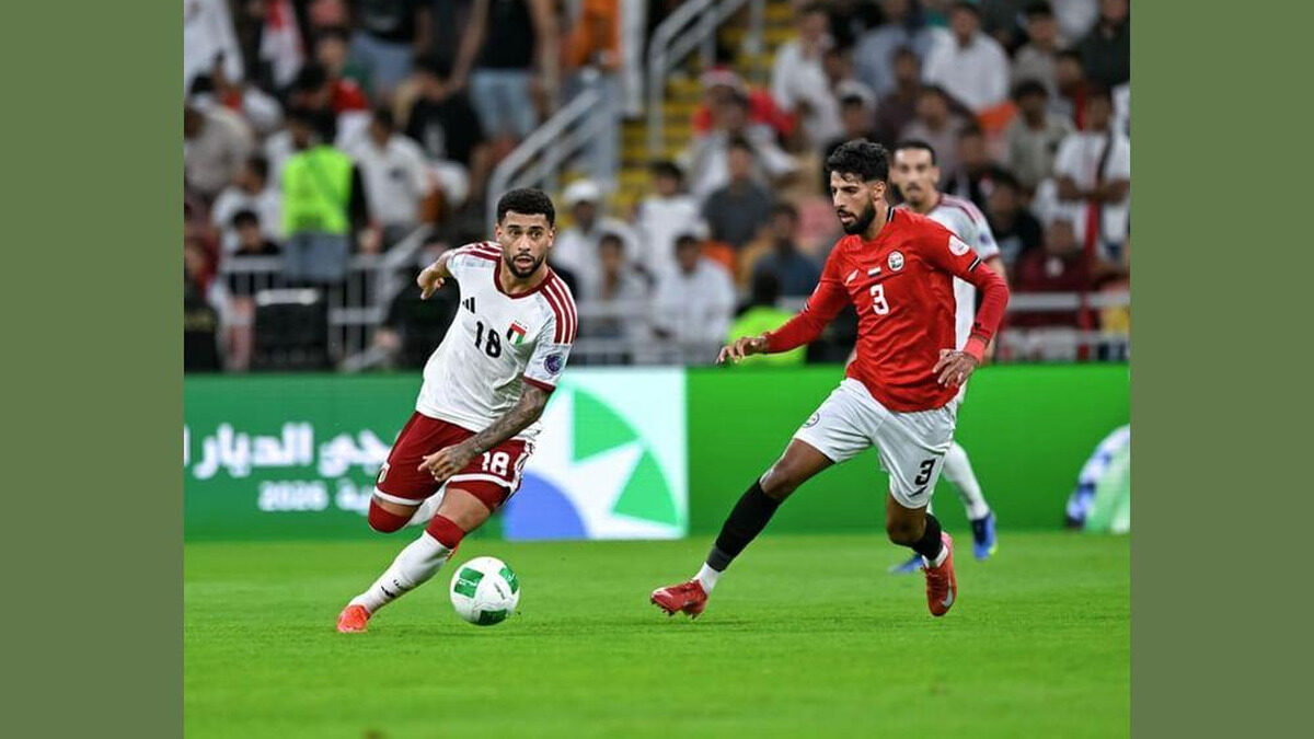 Match entre les Émirats arabes unis et le Yémen en Gulf Cup