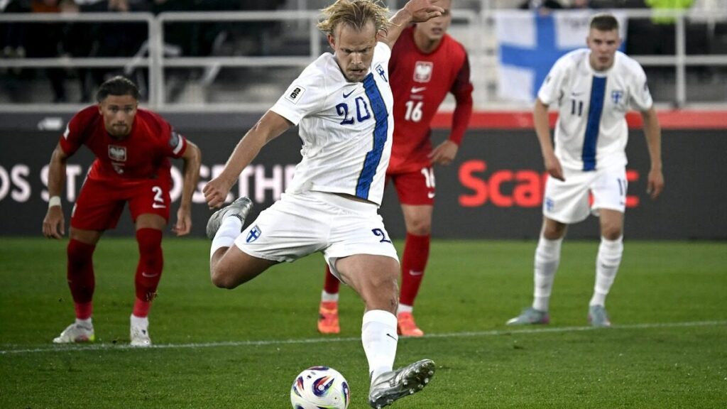 Ligue des nations : triplé de Pohjanpalo dans le 7-0 finlandais