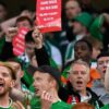 Supporters irlandais lors d’un match international