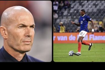 Zinédine Zidane et Jérémy Jacquet avec l’équipe de France