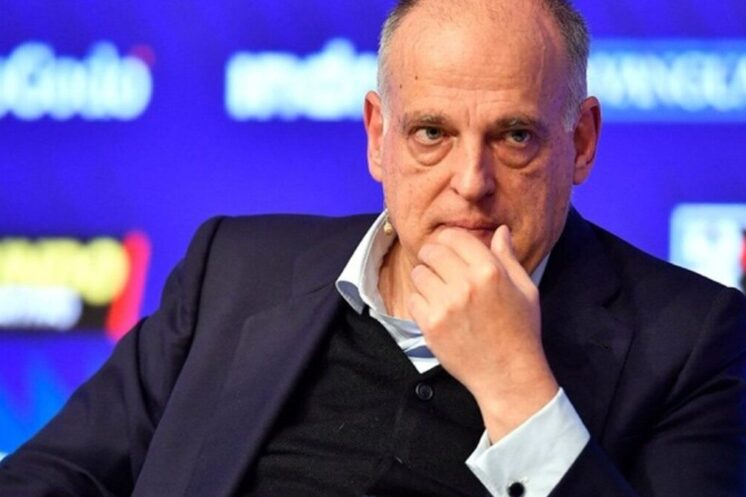 Javier Tebas lors d’une conférence