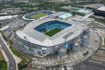 Vue de l’Etihad Stadium à Manchester