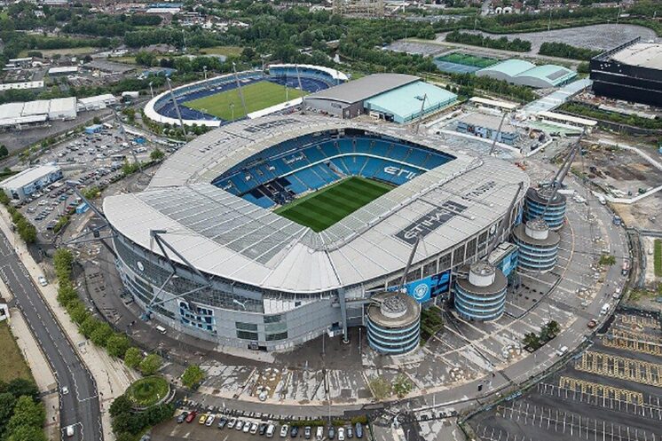 Vue de l’Etihad Stadium à Manchester
