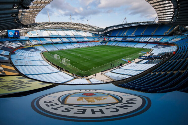 Vue de l’Etihad Stadium de Manchester City