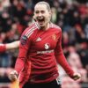 Elisabeth Terland célèbre sous le maillot de Manchester United