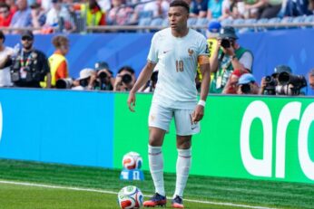 Kylian Mbappé avec l’équipe de France