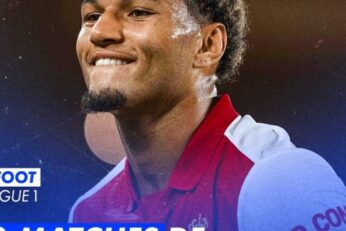 Paris Brunner avec l’AS Monaco dans un visuel annonçant sa suspension