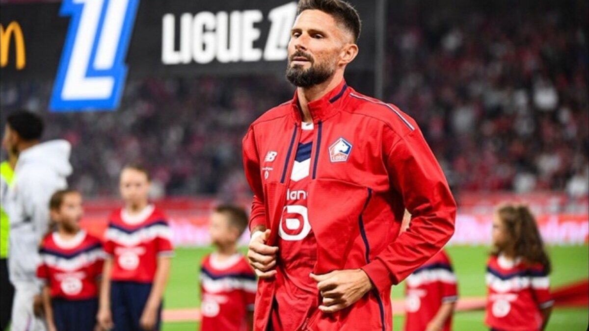 Olivier Giroud sous les couleurs du LOSC