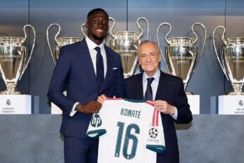 Ibrahima Konaté avec le maillot du Real Madrid