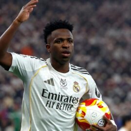 Vinicius Junior sous le maillot du Real Madrid