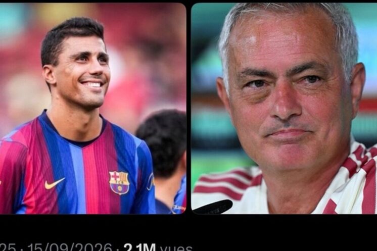 Rodri a révélé avoir été personnellement contacté par José Mourinho avant de choisir de rejoindre le FC Barcelone.