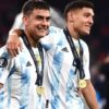 Paulo Dybala et Nahuel Molina avec la sélection argentine