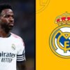 Vinicius Junior en tenue du Real Madrid