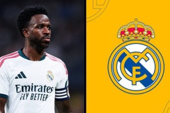 Vinicius Junior en tenue du Real Madrid