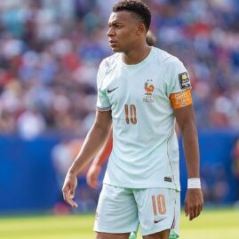 Kylian Mbappé sous le maillot de l’équipe de France
