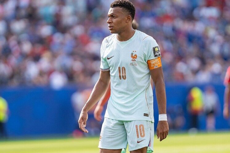 Kylian Mbappé sous le maillot de l’équipe de France