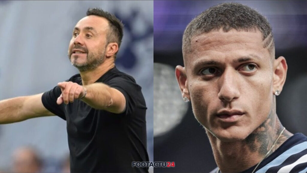 De Zerbi enfonce le clou avec Richarlison : « Je ne peux pas le supplier tous les jours »