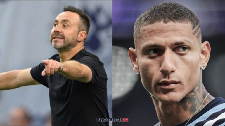 De Zerbi enfonce le clou avec Richarlison : « Je ne peux pas le supplier tous les jours »