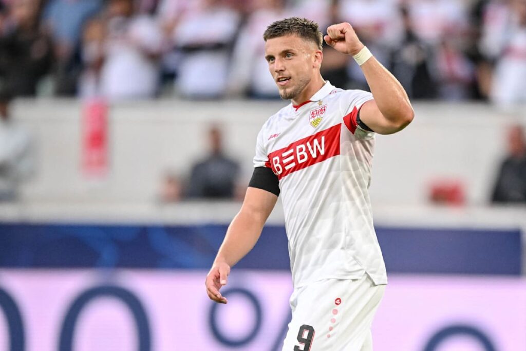 Demirović marque trois fois en douze minutes et lance Stuttgart en Champions