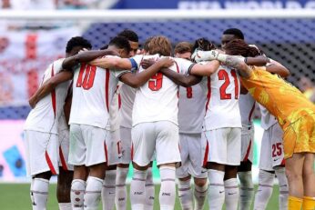 Les joueurs de l’Angleterre réunis avant une rencontre internationale