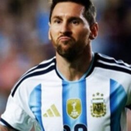 Lionel Messi avec le maillot de l’Argentine