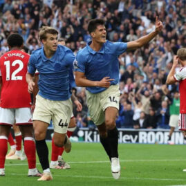 Une action d’un précédent match de Brighton contre Arsenal (archive).