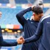 Des joueurs de l’équipe de France réunis pendant le rassemblement de septembre