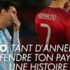 Lionel Messi et Cristiano Ronaldo lors d’un match international